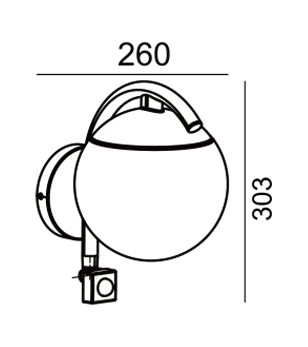 Lampa Balla Ionduchtúcháin Babhta Gloine Parrot Bend HR60671S Lampa Balla Ionduchtúcháin Babhta Gloine Parrot Bend HR60671S