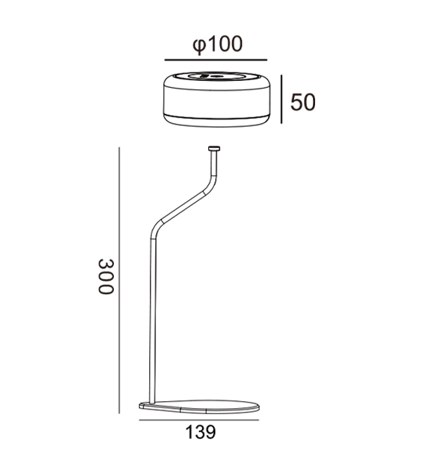 Lampa luchtaithe le Tube Bent HR95006 Lampa luchtaithe le Tube Bent HR95006