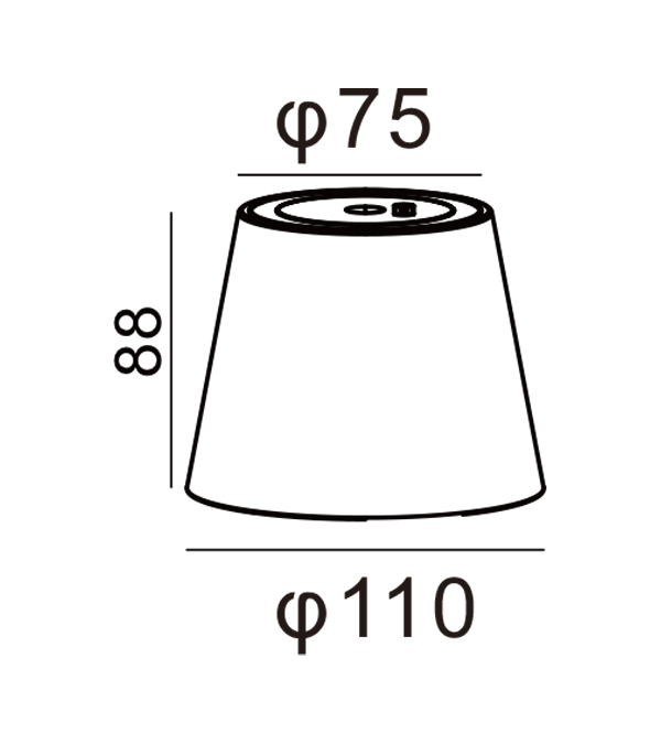 Lampa Lampa Rechargeable Lampshade HR95041 Lampa Lampa Rechargeable Lampshade HR95041