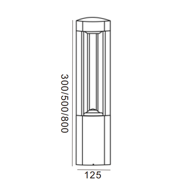 125 Triantán Soilse Gairdín faoi stiúir HR60031-300-LED 125 Triantán Soilse Gairdín faoi stiúir HR60031-300-LED