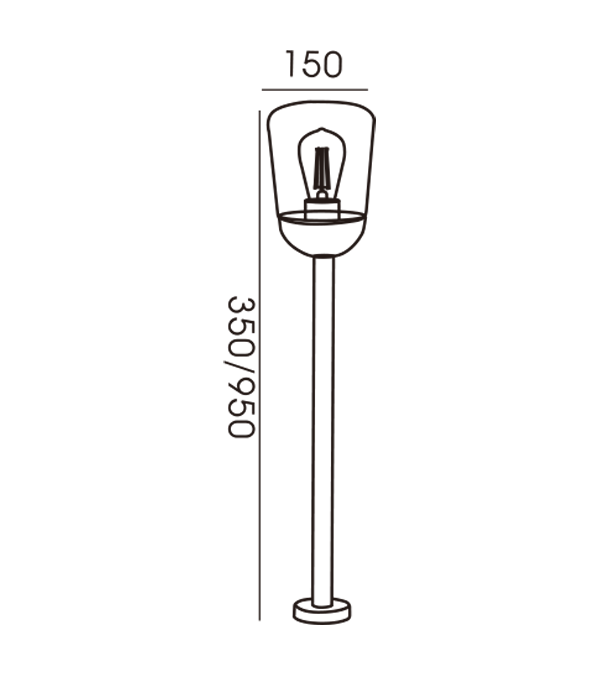 150 Soilse Gairdín Maol Gloinithe HR60112-350 150 Soilse Gairdín Maol Gloinithe HR60112-350