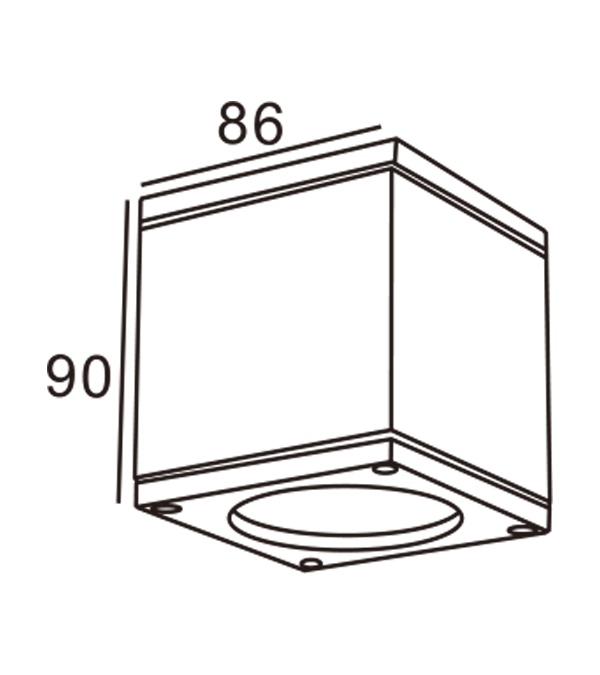 86 GU10 Solas Uasteorainn Alúmanam Ceart Uillinn HR10202 86 GU10 Solas Uasteorainn Alúmanam Ceart Uillinn HR10202