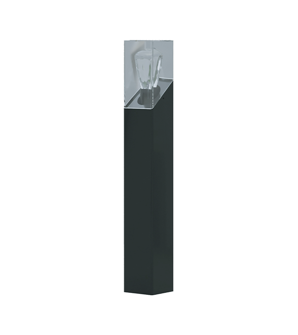 E27 Square Smoke Grey PC Garden Light HR60133-600 E27 Square Smoke Grey PC Garden Light HR60133-600