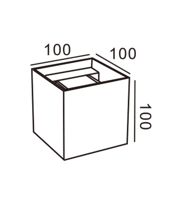 Lampa Balla Dimming Déthreo 100 LED Cearnóg HR60432-LED Lampa Balla Dimming Déthreo 100 LED Cearnóg HR60432-LED